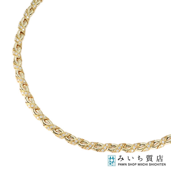 仕上済 CHAUMET ショーメ ネックレス リュバン 750 Ｄ 49.3g ジュエリー 袋有 H18348