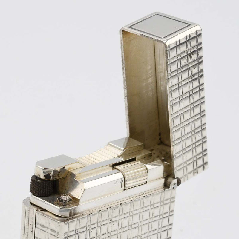 S.T.Dupont デュポン ガスライター LINE1S ライン1S ショート シルバーカラー 着火未確認 eco1526