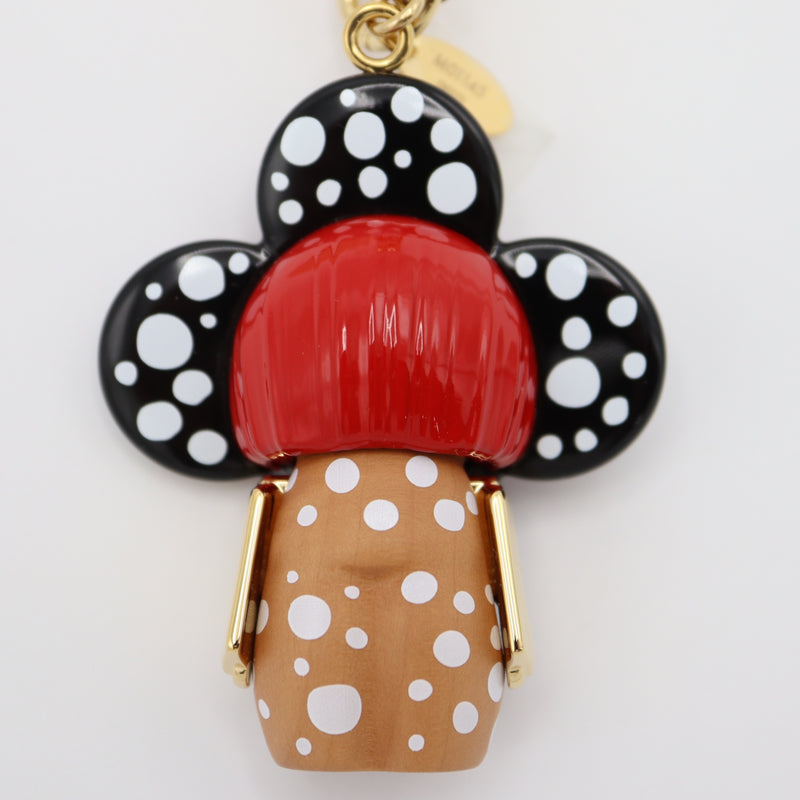 未使用 LOUIS VUITTON ルイヴィトン M01145 ポルト クレ ヴィヴィエンヌ インフィニティ ドット 草間彌生 チャーム 23k233-2