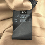 タグ付未使用 FOXEY NEW YORK フォクシー ノースリーブ ワンピース ベロアリボン 40サイズ ブラウン レディース H22995-5