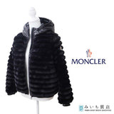 MONCLER モンクレール ダウンジャケット H29541A00015 5964D サイズ14A フェイクファー ブラック レディース H21907