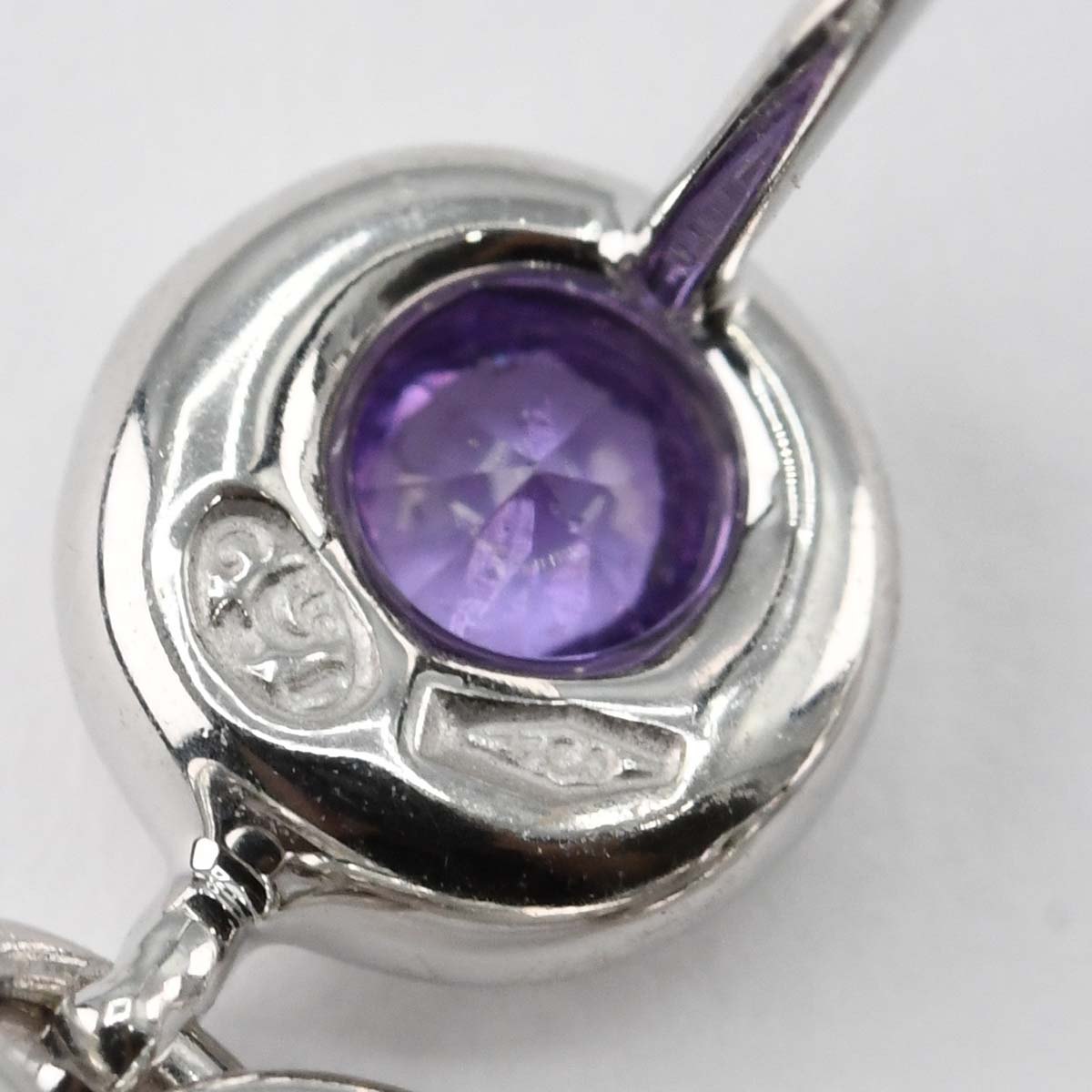 仕上済 CHAUMET ショーメ ピアス アノー サファイア ー 750 18K 9.7g 