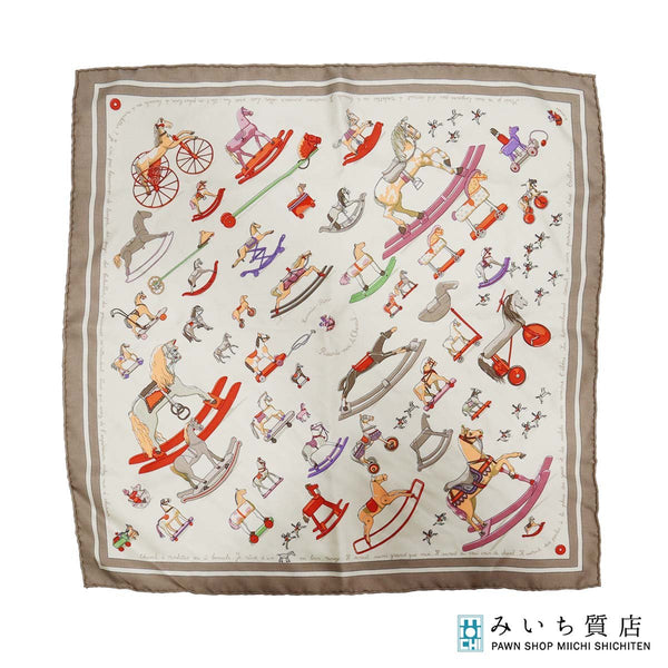 HERMES エルメス スカーフ プチカレ カレ40 Raconte moi le cheval お馬の話をして ガヴロッシュ M4435