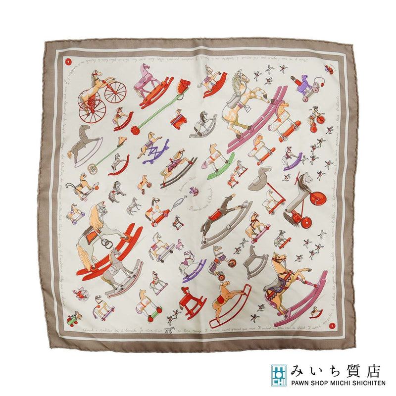 HERMES エルメス スカーフ プチカレ カレ40 Raconte moi le cheval お馬の話をして ガヴロッシュ M4435