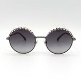 CHANEL シャネル フェイクパール サングラス 4234-H c.108/56 CC ココマーク ラウンドフレーム ケース付 度なし H19284
