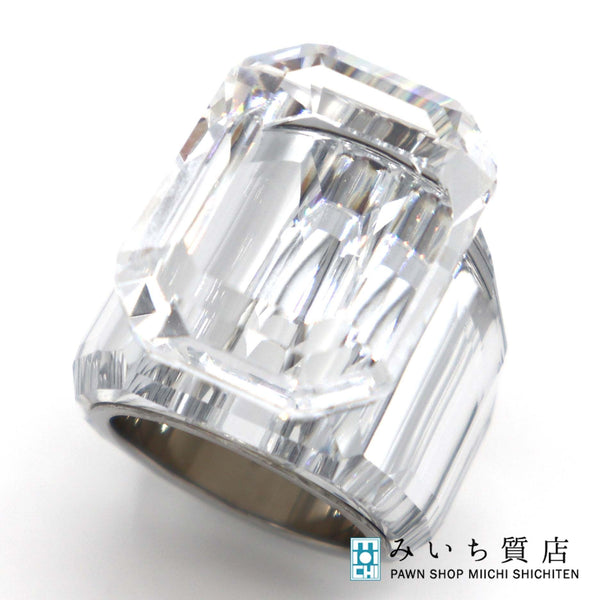 SWAROVSKI スワロフスキー ルーセント #60 17.5号 オクタゴンカット クリア アクセサリー 箱有 M3730