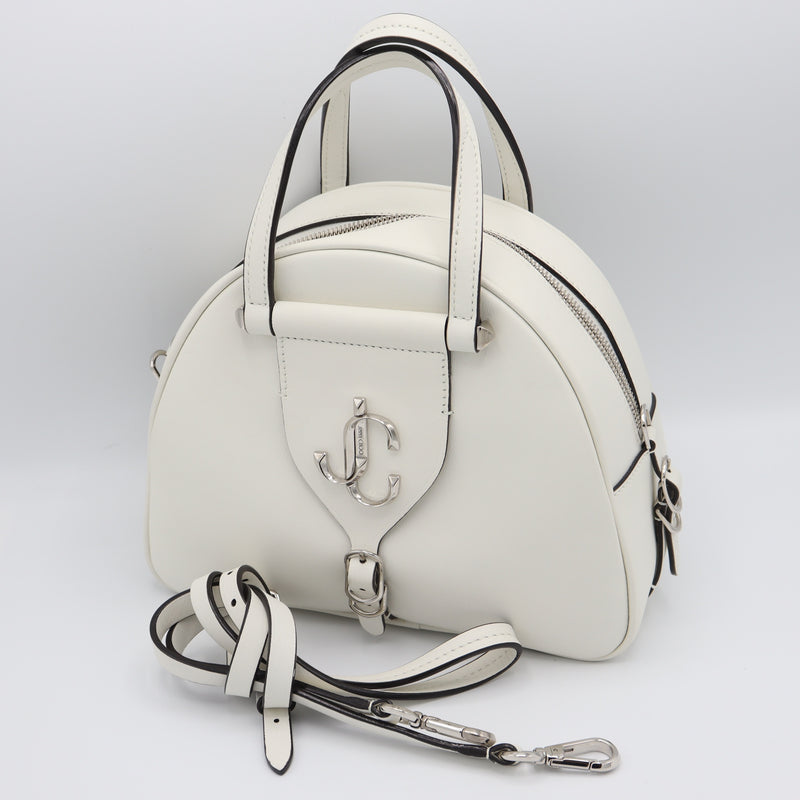 JIMMY CHOO ジミーチュウ 2way ショルダーバッグ ハンドバッグ 鞄 ホワイト レディース H19771
