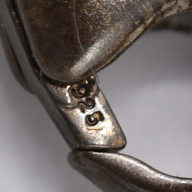 Georg Jensen ジョージジェンセン ネックレス ヘマタイト 247B ハート シルバー 925 アクセサリー 箱有 H19404