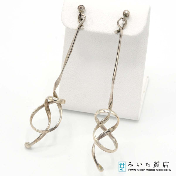 GEORG JENSEN ジョージジェンセン ピアス フォーゲットミーノット 約4.7g シルバー 925 アクセサリー レディース 箱有 M894