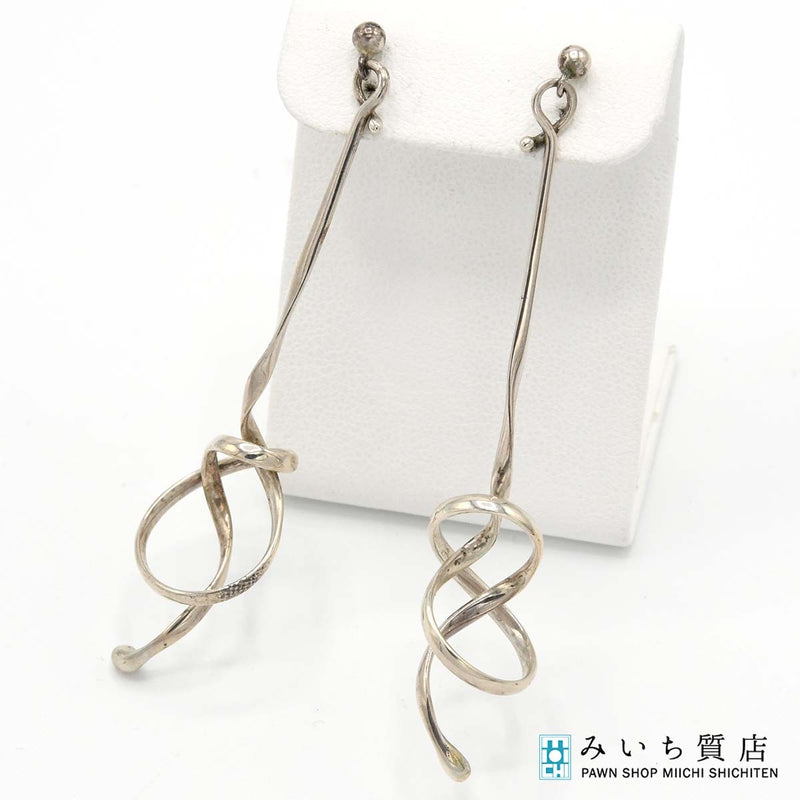 GEORG JENSEN ジョージジェンセン ピアス フォーゲットミーノット 約4.7g シルバー 925 アクセサリー レディース 箱有 M894