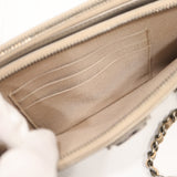 未使用 CHANEL シャネル ボーイシャネル チェーンウォレット ショルダーバッグ キャビアスキン 24番台 ゴールドカラー系 H9538