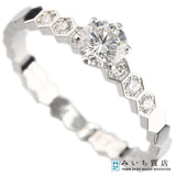 仕上済 CHAUMET ショーメ リング ビーマイラブ #52 11.5号 750 D 2.2g ジュエリー 箱有 H10953