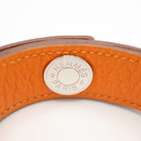 稼働 腕時計 HERMES エルメス バレニア ロンド BR1.210 クォーツ ホワイト文字盤 オレンジ ブラウン リバーシブル 2025.5電池交換済 H19143