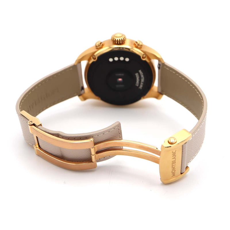 希少 腕時計 稼働 Montblanc モンブラン サミット M/N:S2T18 スマートウォッチ ゴールドカラー 充電器 H18270