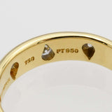 仕上済 TIFFANY＆Co. ティファニー ドッツリング 指輪 750 PT950 約4.4g 約7号 ◆ H23841