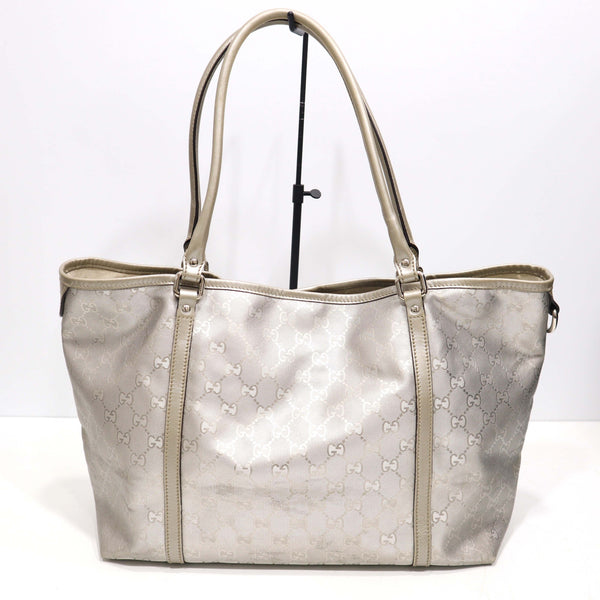 GUCCI グッチ トートバッグ 197953 GG シルバー ハンドバッグ レディース M3818