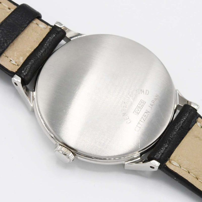 腕時計 稼働 CITIZEN シチズン センターセコンド SV925 クォーツ シルバー色文字盤 2025.10電池交換済 箱有 H15448