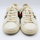 GUCCI グッチ 438218 スニーカー エース シェリーライン フェイクパール サイズ36 ホワイト系 箱・保管袋有 ok1216