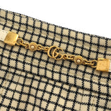 GUCCI グッチ スカート 652132 サイズ42 チェック柄 プリーツ レディース J516