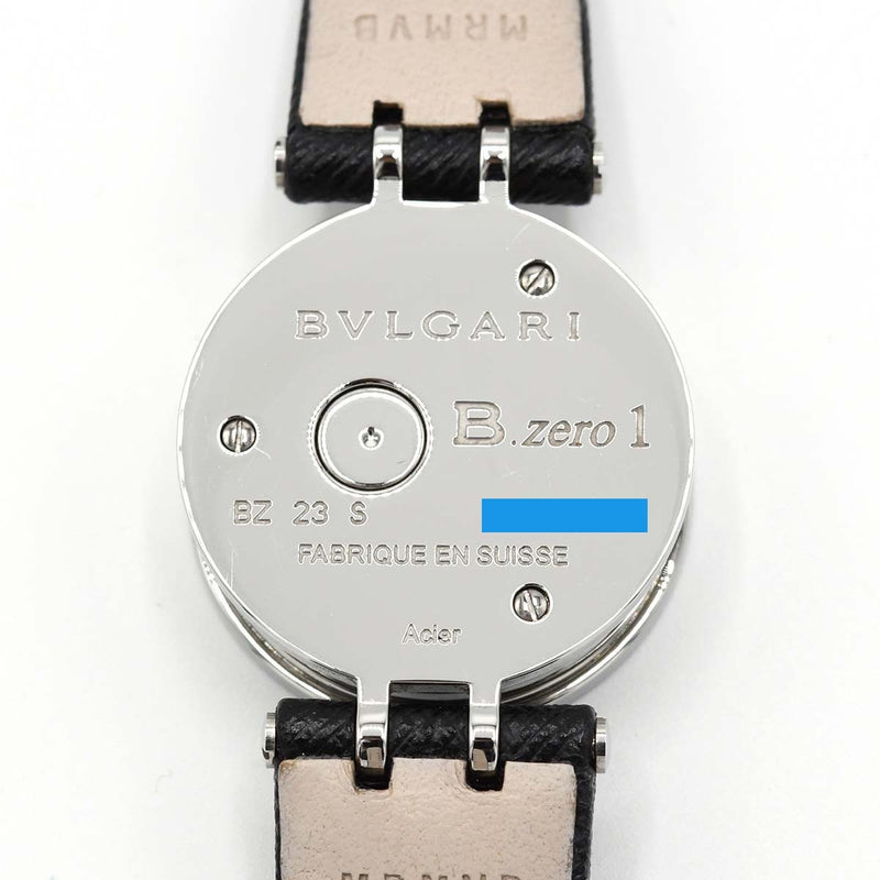 腕時計 稼働 BVLGARI ブルガリ B-zero1 ビーゼロワン BZ23BSL クォーツ 黒文字盤 レディース 箱有 21k620-1