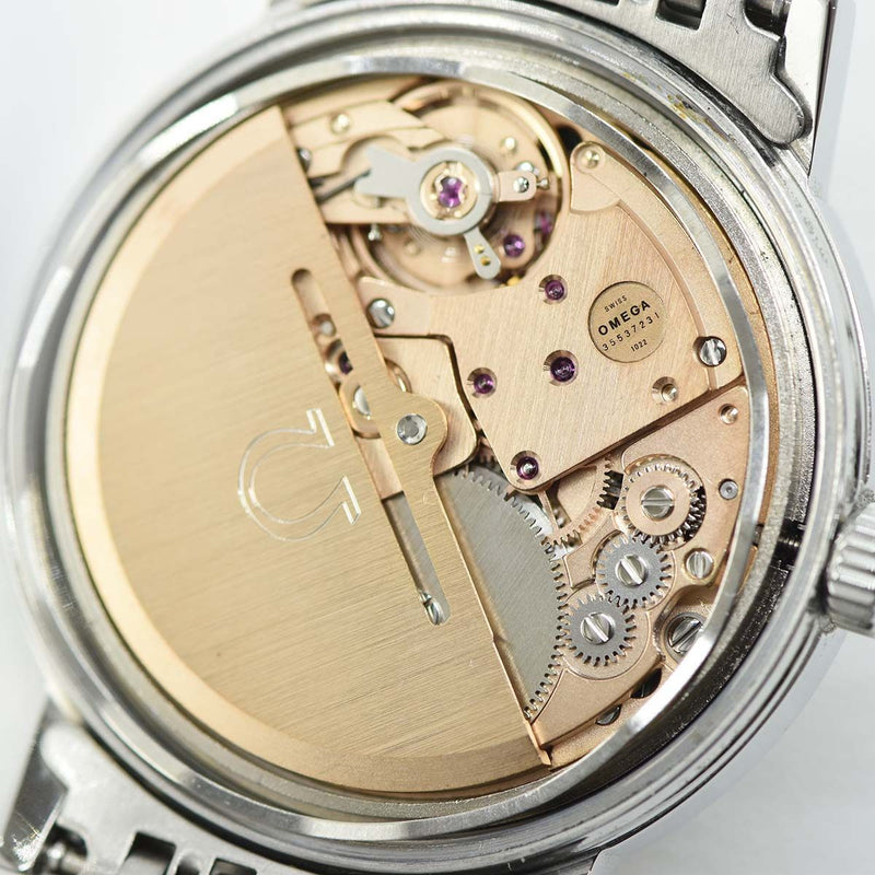 腕時計 稼働 OMEGA オメガ ジュネーブ Geneve 166.0117 自動巻き cal.1022 デイデイト OH証コピー eco41