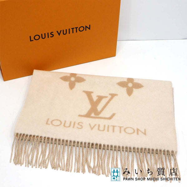 LOUIS VUITTON ルイヴィトン エシャルプ レイキャビック マフラー M78123 カシミヤ100％ LV 箱有 ok1166