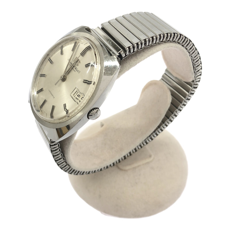 稼働 腕時計 IWC シャフハウゼン 自動巻き オールドインター デイト シルバー色文字盤 ベルト社外品 H10756