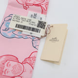 未使用 タグ付き HERMES エルメス ツイリー HERMES DRESS CODE エルメス ドレスコード ピンク シルク100% H15178