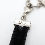 Christian Dior ディオール チョーカー DIOR ラインストーン ベロア 黒系 レディース 箱有 yo649