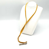 HERMES エルメス ホイッスル ネックレス レザー ストラップ イエロー アクセサリー H22106