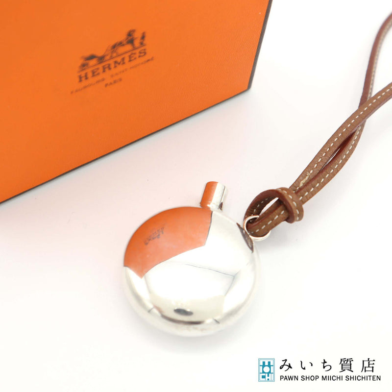 HERMES エルメス パフュームボトル ペンダント シルバー H8899