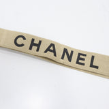 CHANEL シャネル サスペンダー ロゴ キャンバス ベージュ 服飾小物 箱有 25k1165-1