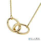 仕上済 TIFFANY＆Co. ティファニー ネックレス ダブルループ 750 約4g ジュエリー◆ k1367