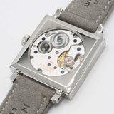 稼働 腕時計 NOMOS ノモス テトラ TETRA DIE WILDENTSCHL OSSENE 476 手巻き ピンク色文字盤 箱保 H21395
