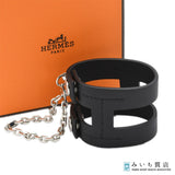 未使用 HERMES エルメス 手袋ホルダー コアラ グローブホルダー H型 ブラック 服飾小物 箱・保存袋有 M4360