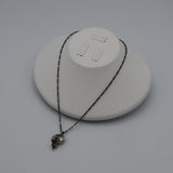 Georg Jensen ジョージジェンセン ネックレス イヤーペンダント 1996 葡萄 カーネリアン シルバー 925 約10.7g アクセサリー H8233-6