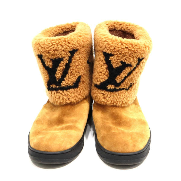 LOUIS VUITTON ルイヴィトン LV スノードロップライン ムートンブーツ  FA0270 サイズ38 25cm スエード k1260