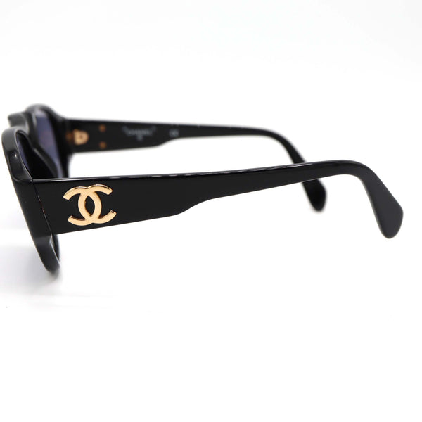 CHANEL シャネル サングラス ココマーク 01452 94305 ブラック アイウェア ケース付 度無し M4080