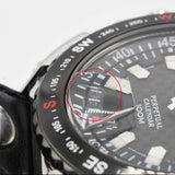 稼働 腕時計 SEIKO セイコー 6A32-00E0 パーペチュアルカレンダー 100M クォーツ 黒色文字盤 eco1499