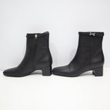 HERMES エルメス ブーツ 361/2 約23.5cm オマージュ ブラック レザー 靴 H21663