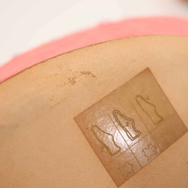 Sergio Rossi セルジオロッシ ピンヒール 37 23.5cm マーメイド ラインストーン ピンク レディース 箱袋有 H8339