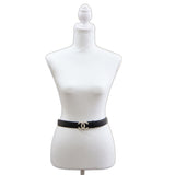 CHANEL シャネル ベルト A20 B 75/30 ココマーク ラインストーン ブラック 服飾小物 レディース 箱袋有 H21341