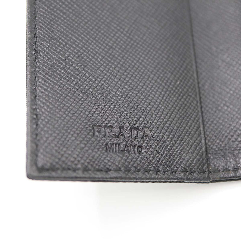 PRADA プラダ サフィアーノレザー キーケース 6連 鍵入れ M222 ナイロン 黒 ギャラあり M4227