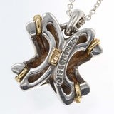 TIFFANY&Co. ティファニー ネックレス シグネチャー クロス コンビ 925 K18 約4.7g アクセサリー 袋 H1856