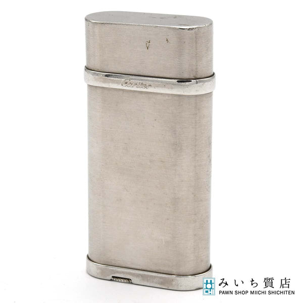 Cartier カルティエ ゴドロン ガスライター シルバーカラー オーバル型 喫煙具 着火未確認 eco1437