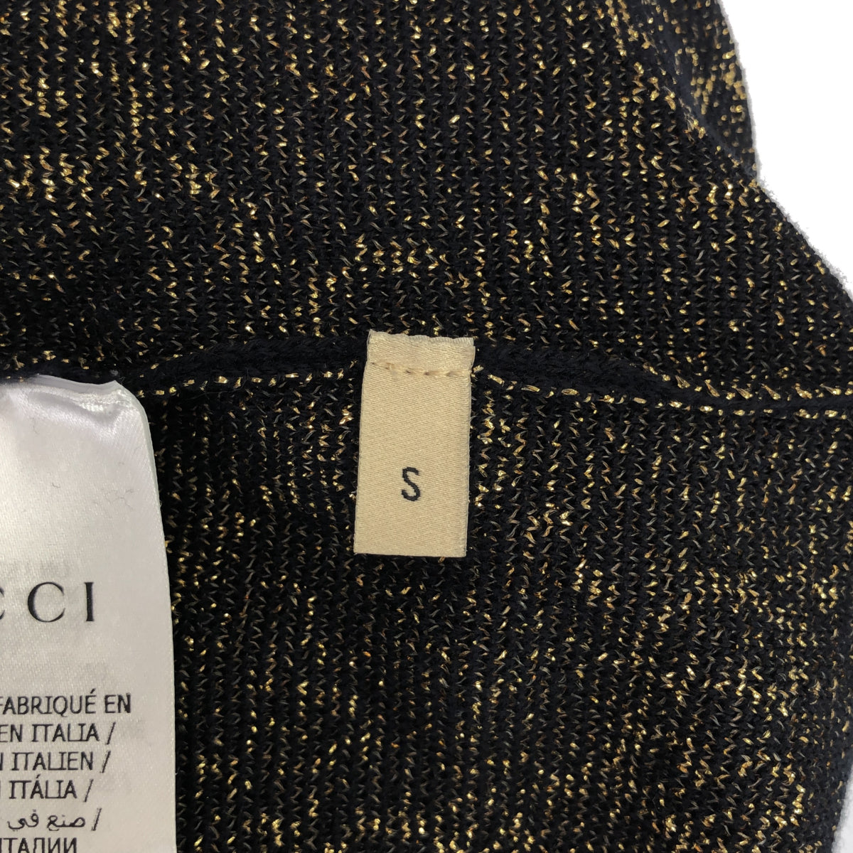 GUCCI グッチ GGコットンラメ ファブリック トップス 半袖ニット