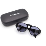 CHANEL シャネル サングラス ココマーク 01452 94305 ブラック アイウェア ケース付 度無し M4080