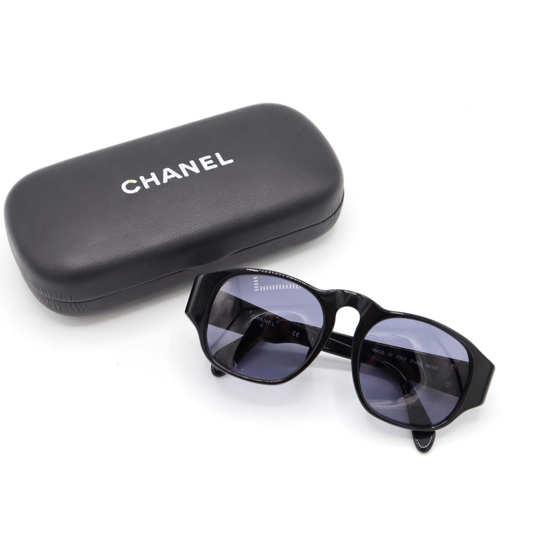 CHANEL シャネル サングラス ココマーク 01452 94305 ブラック アイウェア ケース付 度無し M4080