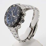 稼働 腕時計 EDOX エドックス CHRONOFFSHORE-1 クロノオフショア1 No.01114 自動巻 クロノグラフ 青色文字盤 箱・付属品有 M4320