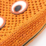 ANYA HINDMARCH アニヤハインドマーチ ショルダーバッグ Cross Body Raffia Eyes アイズ ラフィア オレンジ mo443
